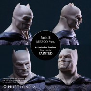 Muff 1/12 Scale Dark Knight Head sculpt + Cape set Pack B